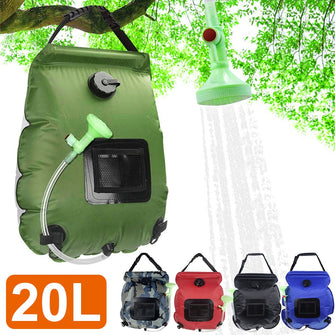 20L Water Bags Outdoor Camping Solar Shower Bag Foldable Heating Camp