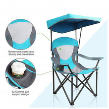 Folding Camping Mesh Canopy Chair