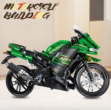 2020 New Version Kawasaki Ninja ZX-14 Block large size DIY intelligent toys gift hing simulation motorcycle