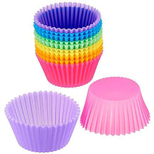 24 pcs Premium Grade Silicone Baking Cups Cupcake Liners Molds Muffin Liners Molds Sets Cooking Cake Lace Paper Kitchen Tools