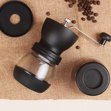 Wholesale Mini Food Grade PP Body Ceramic Core Stainless Steel Handle Espresso Manual Coffee Bean Grinder Set for Sale