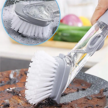 Window cleaning brush refillable liquid dish cleaning brush cleaning brush with replaceable brush head