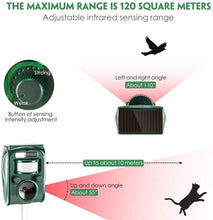 Broox 501 Solar Animal Repeller Cat Repellent Outdoor Skunk Squirrel Deer Rabbit Fox Monkey Wild Boar Bird Pigeon Rodent Raccoon