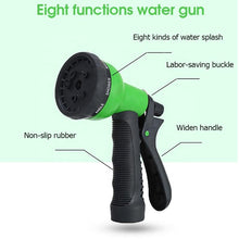 Manufacturer provides straigh 8 Function Plastic Garden Water Spray Soft Grip Variable Flow Controls Garden Water Gun Nozzle Set