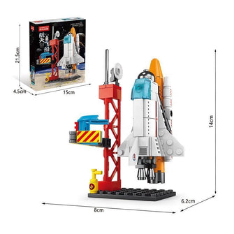 Lele Brother boys assemble building blocks Space Shuttle Rocket birthday gift children's educational toys wholesale