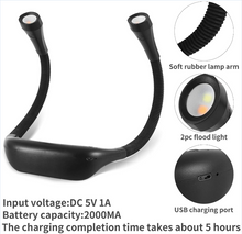 Neck LED Reading Light,Eye-Caring Book Light,Rechargeable up to 80H for Reading in Bed Knitting Camping Repairing