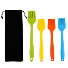 4-Piece Barbecue Brush Set Silicone One-Piece Barbecue Brush Cake Kitchen Baking Tools Oil Brush Kitchen Utensil Set