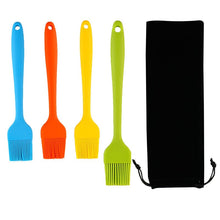 4-Piece Barbecue Brush Set Silicone One-Piece Barbecue Brush Cake Kitchen Baking Tools Oil Brush Kitchen Utensil Set