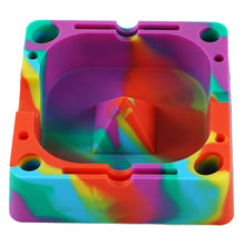 high quality square silicone ashtray travel portable ashtray wholesale custom ashtray color