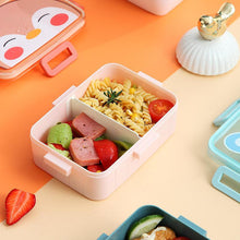 Colorful Cartoon Penguin Separation Lunch Box Portable Microwavable Bento Box Children Hermetic With Spoon