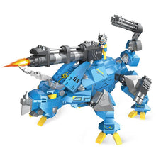 COGO 516 PCS Hot Sale Educational Triceratops Dinosaur Mecha Intelligence Building Blocks Toys for Children