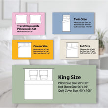 FREE SHIPPING!! - Amaze Disposable Bed Sheets Universal Size - Perfect for King, Queen, Full, & Twin Size Beds