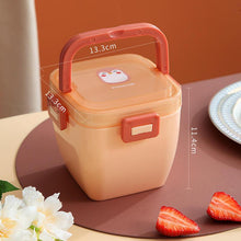 Colorful Cartoon Penguin Separation Lunch Box Portable Microwavable Bento Box Children Hermetic With Spoon