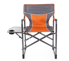 Portable Folding Camping Chair Lightweight Aluminum Camping Picnic Beach Directors Chair with Side Table