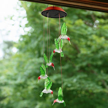 Color-Changing Solar LED Waterproof Hummingbird Wind Chimes