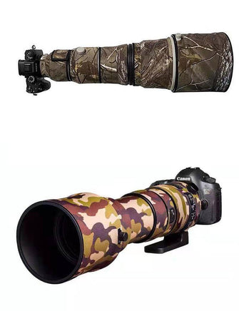 Diving material camo gunsuit camera lens set protection inner liner cold proof breathable rain cover