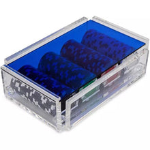 Transparent Acrylic Chip Box Casino 100 Yards Acrylic Chip Plate Texas Poker Acrylic Storage Box