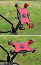 HCL New Universal Scooter Electric Bike Outdoor Bicycle Phone Holder One-Click Lock Open Cycling Handle Four Claw Phone Holder