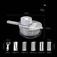 Kitchen Tools Gadgets Set with Plastic Holder Vegetable and Food Cutter Slicer Chopper Machine