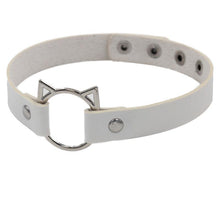 Harajuku Cosplay Gothic Punk PU Leather Choker Cute Hollow Cat Collar Choker Necklace (KNK5217)