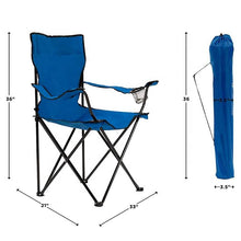 Lightweight Folding Camping Chairs for Adults, Portable Camp Chairs with Side Storage Bag for Outdoor, Picnic, Beach