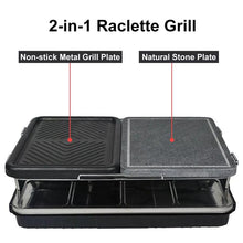 2 in 1 Raclette Grill Household Griddle Smokeless Roast Meat Electric BBQ Grill For Sale