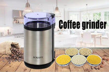 Stainless steel wire drawing detachable water washing grinder household electric grinder coffee grinder