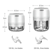 Multifunction Household Kitchen Food Processor USB Rechargeable Electric Mini Onion Vegetable Garlic Chopper Blender