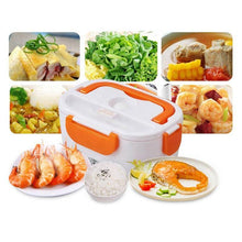 heat up lunch box double plug stainless steel rechargeable heated portable electric lunch box kids car heating lunch box