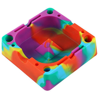 high quality square silicone ashtray travel portable ashtray wholesale custom ashtray color