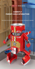 Creative Deformed Soda Robot Warrior Model Beverage children toys Deformation Toys City Action Figures Robots toy for kids