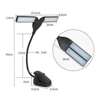 Wholesale piano accessories Music stand lamp soft light eye-protection force touch LED desk lamp for piano practice