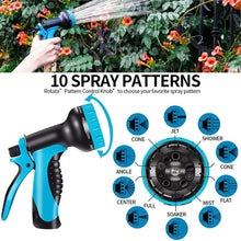 2022 Hot Selling Durable 10 Spray modes Plastic Garden Hose Nozzle Water Gun Portable Garden Spray Water Gun