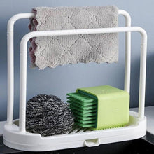 2 in 1 Towel Storage Shelf with Drain kitchen sink sponge holder soap sponge drain rack holder