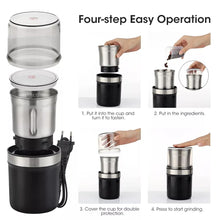 Home Portable Multifunctional Lightweight Stainless Steel Coffee Grinder Electric Coffee Bean Grinder