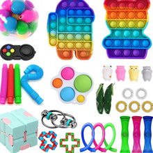 Release decompression toy set pinch music release decompression DIY squeeze dice pull rope magic cube toy