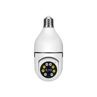 1080P Wireless WiFi Light Bulb Security Camera Smart Home Security Cameras Night Vision Motion Detection Indoor Security Camera