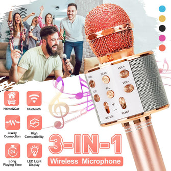 2021 Wireless Bluetooth 3-In-1 Karaoke Mic Speaker-💖Buy 2 Free Shipping