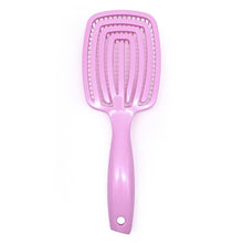 3D 360 Curved Wave Wet Dry Hair Hollow Out Detangling Hairbrush Straight Curly Hair Scalp Massage Comb