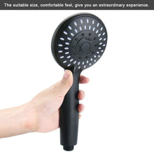 Pexmax Adjustable 5 Modes Matter Black Handheld Shower Head