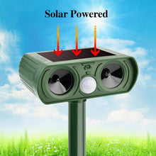 Reusable Batteries Ultrasonic Wave Mole Bird Repeller Portable PIR Motion Sensor Reject Animal Rodent Pest Solar Repellent