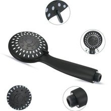 Chrome Plated Portable Bathroom 5 Function Spray Massage Water Saving Hand Shower Round Head