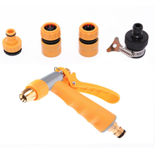 Garden Irrigation System High Quality Soft Grip Hose Water Nozzles High Pressure Garden Plastic 2 Pattern Hose Spray Gun Set