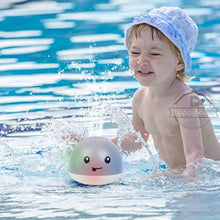 Baby Bath Toys Spray Water Shower Swim Pool Bathing Toys for Kids Electric Whale Bath Ball with Light Music LED Light Baby Toys