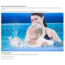 Baby Bath Toys Spray Water Shower Swim Pool Bathing Toys for Kids Electric Whale Bath Ball with Light Music LED Light Baby Toys