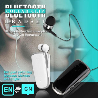 Collar-clip Bluetooth Headset