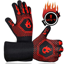 BBQ Anti-Scald Gloves Heat Resistant Oven Kitchen Non-Slip Gloves