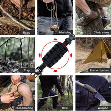 Parachute Bracelet 550 Emergency Survival Bracelet Compass Multifunctional Scraper Camping Hiking Parachu