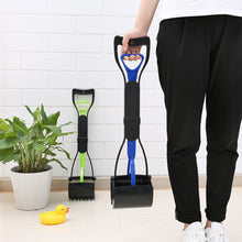 Pet pooper scooper long handle dog poop scooper jaw poop spoon shovel pick up waste pets chipper outdoor cleaning tools