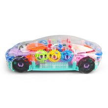 Electronic Transparent Music Car Musical Led Light Baby Early Education Funny Toy Gift